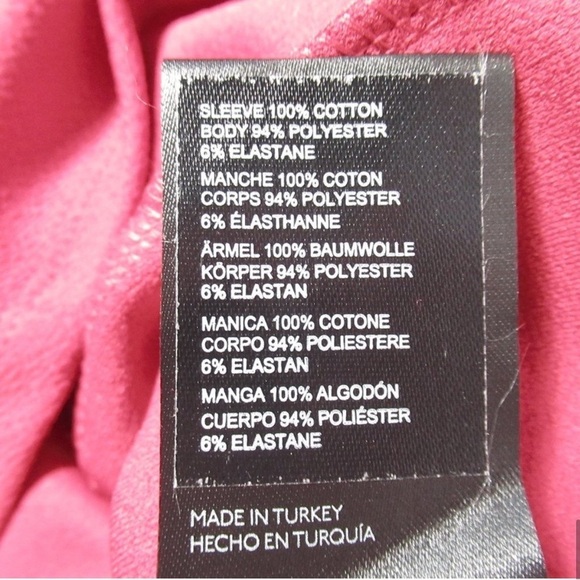 NWOT By Anthropologie Structured Long Sleeve Top Wine Red Medium Cottage - Picture 5 of 10